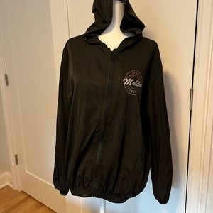 Brandy Melville black nylon rain jacket
